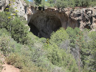 First view of the bridge ... a tunnel really, made of...